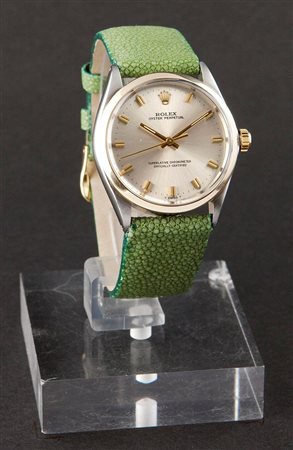ROLEX Oyster Perpetual , ref. 1002, anni '60 Diam 34 Cassa oyster in tre...
