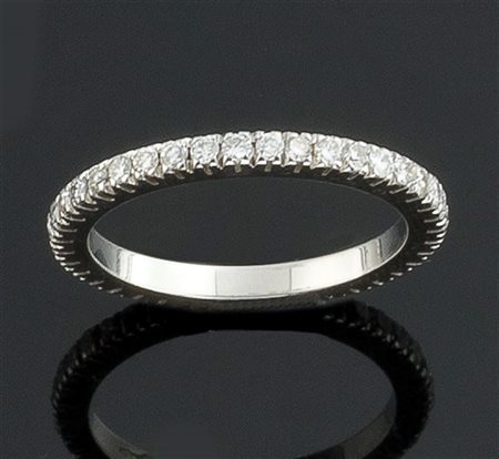ANELLO Eternel in oro bianco con diamanti taglio brillante per complessivi ct...