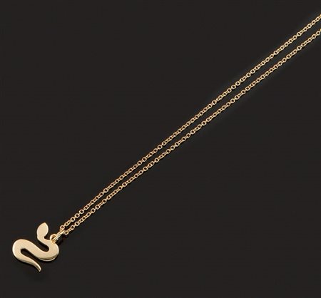 POMELLATO Catena con ciondolo in oro giallo, firmato "Pomellato", a forma di...