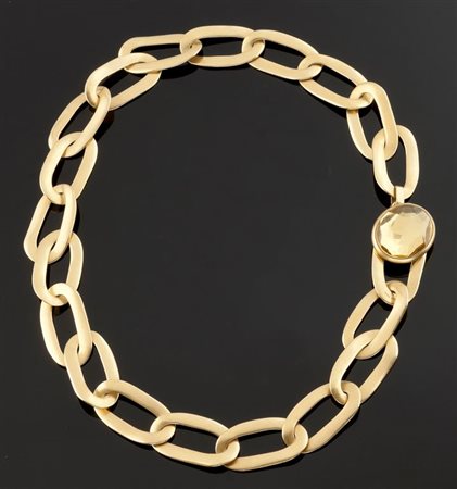 POMELLATO Collana in oro giallo satinato, firmata "Pomellato", modello...