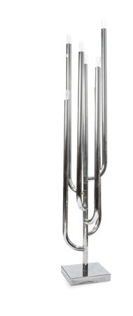 LAMPADA Lampada da terra a sette luci con struttura in metallo cromato. h cm 165