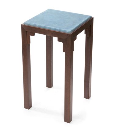 NAVONE PAOLA Tavolino in legno di noce massello tinto scuro con piano in...