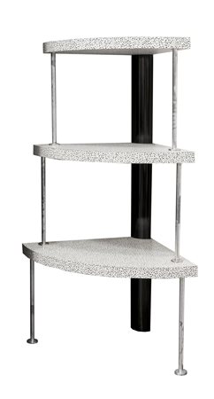 SOTTSASS ETTORE Cantone Angoliera con ripiani in laminato Abet Print...