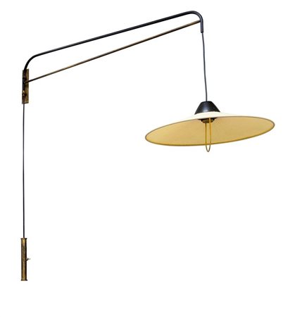 APPLIQUE Lampada da parete con braccio snodato, diffusore regolabile in...