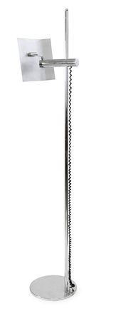 LAMPADA Lampada da terra con struttura in metallo cromato regolabile in...