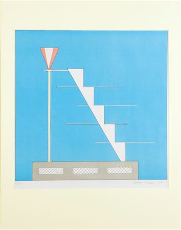 BRANZI ANDREA Progetto di libreria Serigrafia, es. 73/100 Firmata Andrea...