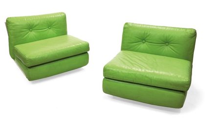 BELLINI MARIO Amanta Due poltrone componibili. Scocca portante in fibra di...