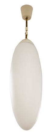 LAMPADA Lampada a sospensione in vetro opalino satinato. diffusore h cm 50