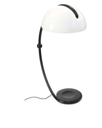 MARTINELLI ELIO Mod. 2131 Serpente Lampada da terra. Struttura in metallo...