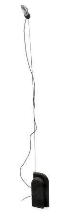 CHIGGIO ENNIO Lampada da terra con base in fusione di ghisa verniciata nero...