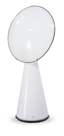 VISTOSI Lampada alogena con basamento tronco conico in vetro opalino. Schermo...