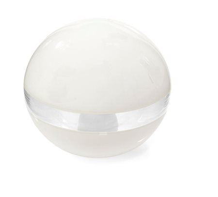 NASON CARLO Lampada da tavolo in vetro opalino con fascia trasparente Prod....