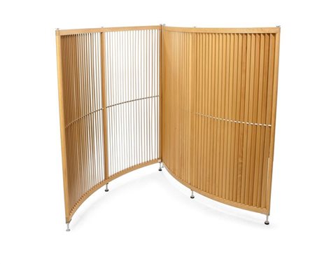 PELIKAN DESIGN Labyrint Due paraventi in legno di faggio e alluminio...