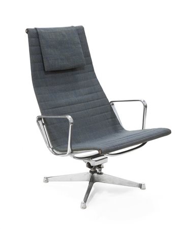 EAMES CHARLES Poltrona reclinabile della serie alluminium group. Prod. Herman...