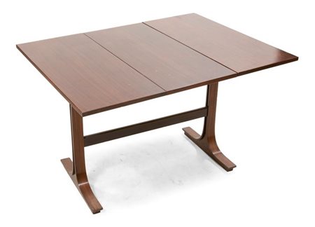 FRATTINI GIANFRANCO Rara versione di tavolo in legno di palissandro con...