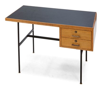 PAULIN PIERRE, NELLO STILE DI Scrittoio con struttura in metallo laccato...