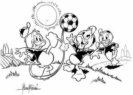 Lara Molinari (1970), Qui Quo Qua e il Calcio 