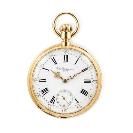 PATEK PHILIPPE - Orologio da tasca cassa in oro a tre corpi