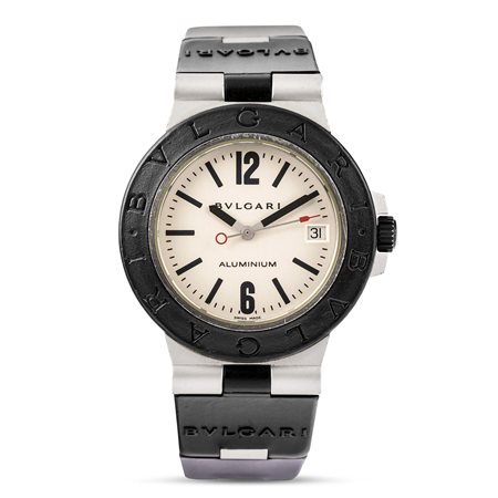 BVLGARI - Diagono Alluminio ref. AL38TA , alluminio, automatico, completo di scatola e garanzia