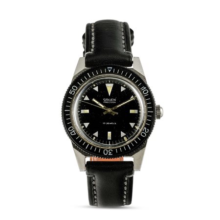 GRUEN - Diver precision ref 510RSS, carica manuale d'acciaio anni '60