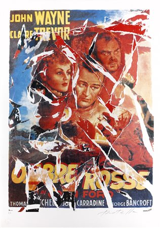 ROTELLA MIMMO (1918 - 2006) - Ombre rosse.