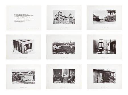 PAOLINI GIULIO (n. 1940) - Cartella contenente 8  fotolitografie. Museo.