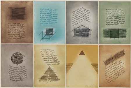 POMODORO ARNALDO (n. 1926) - Lotto composto da n.8 fogli.