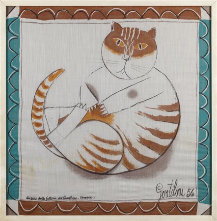 GENTILINI FRANCO (1909 - 1981) - Gatto.