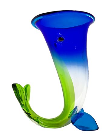 Venini, disegno di Fulvio Bianconi, vaso pesce, datato 1993. Fuori...