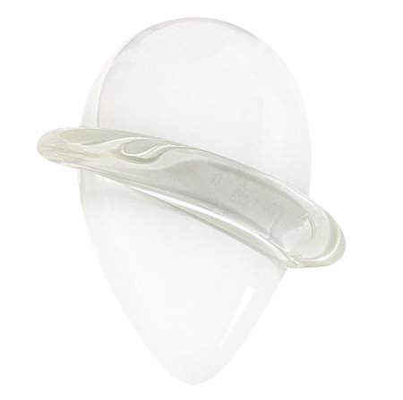 Venini, disegno di Tina Aufiero, N. 1 Applique lattimo. H cm 29x28.