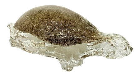 Tartaruga in vetro di Murano, Italia XX secolo. H cm 10. Lunghezza cm 31