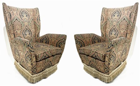 ISA Bergamo, disegno di Gio Ponti. Anni’50. Coppia di poltrone struttura in...