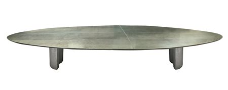 Saporiti, tavolo da conferenza, disegno Giovanni Offredi. Anni '90,Piano con...