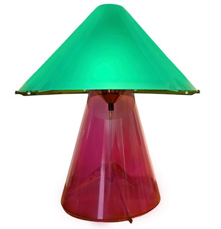 Produzione Fontana Arte, disegno Umberto Riva, modello Metafora. Lampada da...