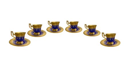 Servizio da caffè, h. & G Sels Bavaria, Germania. Composto da 6 tazzine con...