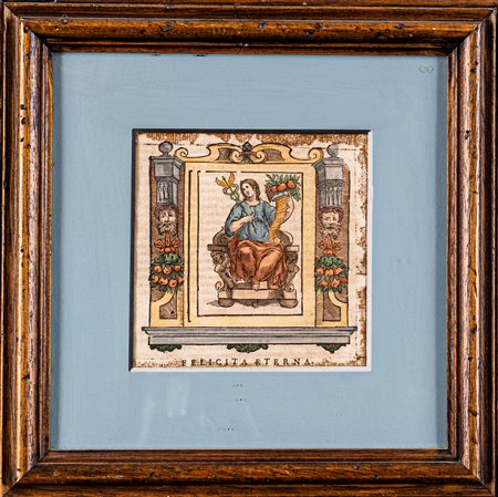 Personificazioni allegoriche dall'Iconologia di Cesare Ripa 1613 xilografia...