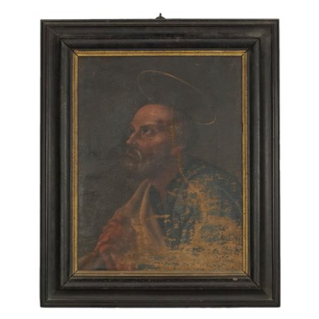 San Giuseppe Scuola toscana del XVII secolo dipinto ad olio su tela, entro...