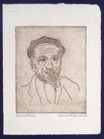 Benvenuto Benvenuti (Livorno, 1881 - 1959) Il mio vetturale Puntasecca, mm....