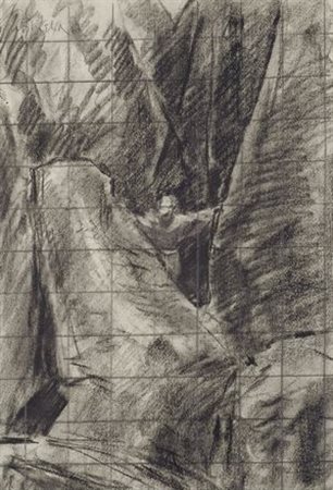 Paulo Ghiglia (Firenze, 1905 - Roma, 1979) Studio per San Francesco...