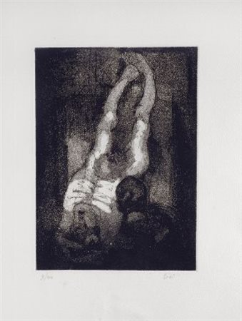 Liri Nudo Acquaforte, mm. 500x350 (foglio); mm.240x275 (lastra); es. 9/44...