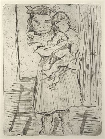 Masaniello Luschi (Livorno, 1942 - 1995) Fratelli Acquatinta, mm. 495x345...