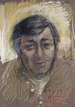 Giorgia Madiai (Livorno, 1971) Ciccio, 1972 Tecnica mista su carta, cm. 50x35...