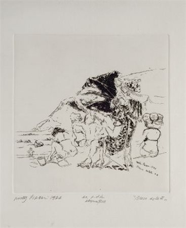 Walter Piacesi (Ascoli Piceno, 1929) Breve estate, 1976 Acquaforte, mm....