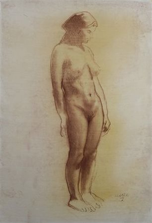 Silvestro Pistolesi (Firenze, 1943) Niao, 1970 Sanguigna, cm. 57x38,5 Firma e...