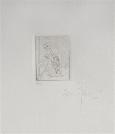 Telemaco Signorini (Firenze, 1836 - 1901) Il rovescio della medaglia...