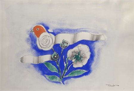 Aldo Turchiaro (Celico, 1929) Senza titolo Tecnica mista su carta, cm....