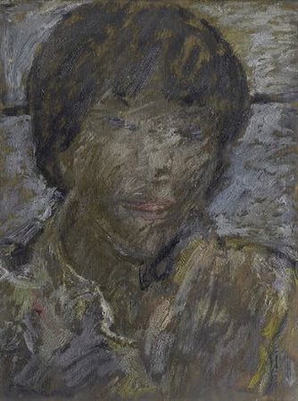 Enzo Faraoni (S. Stefano Magra, 1920) Ritrattino, 1970 Olio su compensato,...