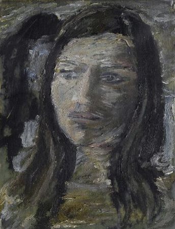 Enzo Faraoni (S. Stefano Magra, 1920) Ritratto di ragazza Olio su compensato,...