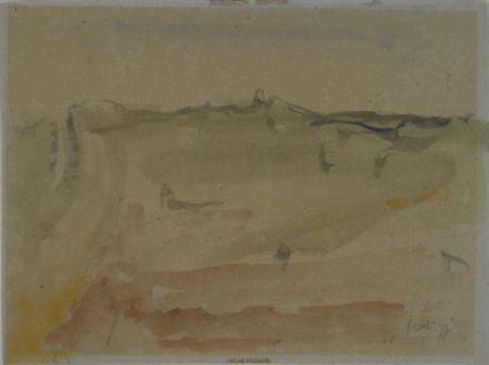 Sergio Scatizzi (Gragnano, 1918 - Firenze, 2009) Paesaggio, 1942 Acquerelli...