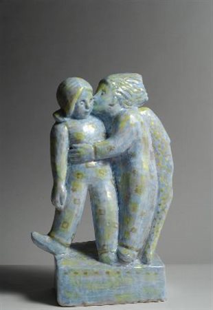 Agnese Parronchi (Firenze, 1957) Il sostegno dell'angelo Ceramica, cm....